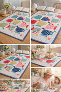 Good Morning Mugs Table Runner | Lori Holt of Bee in my Bonnet for Riley Blake