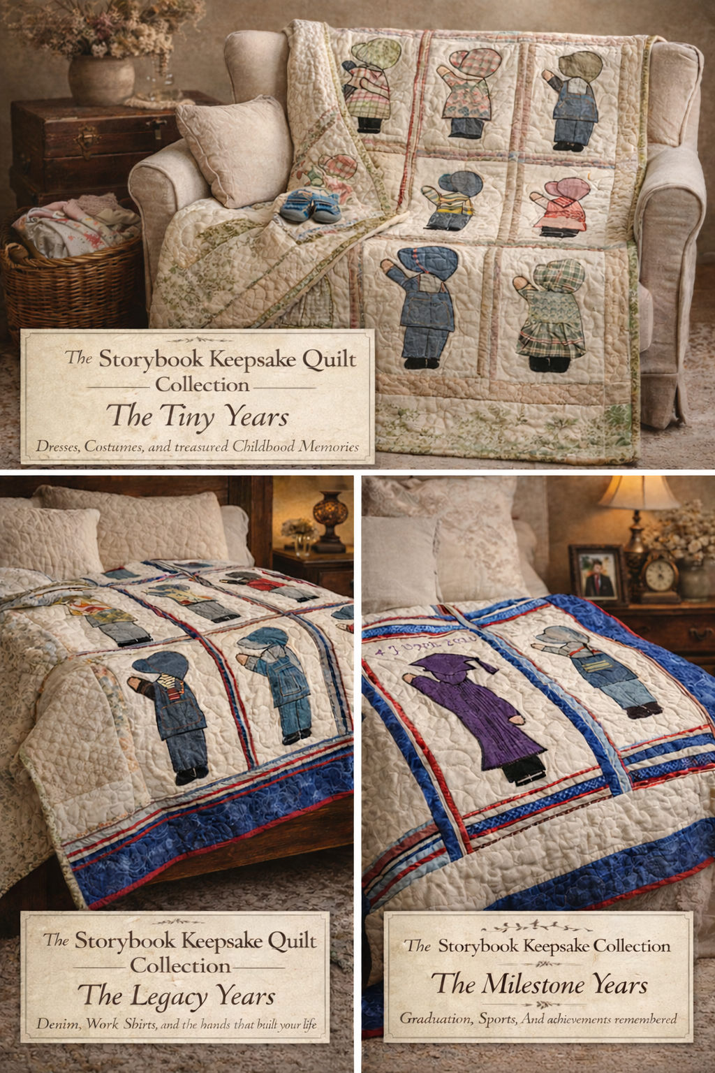 The Storybook of Memories Quilt -(Prices will vary based on design)