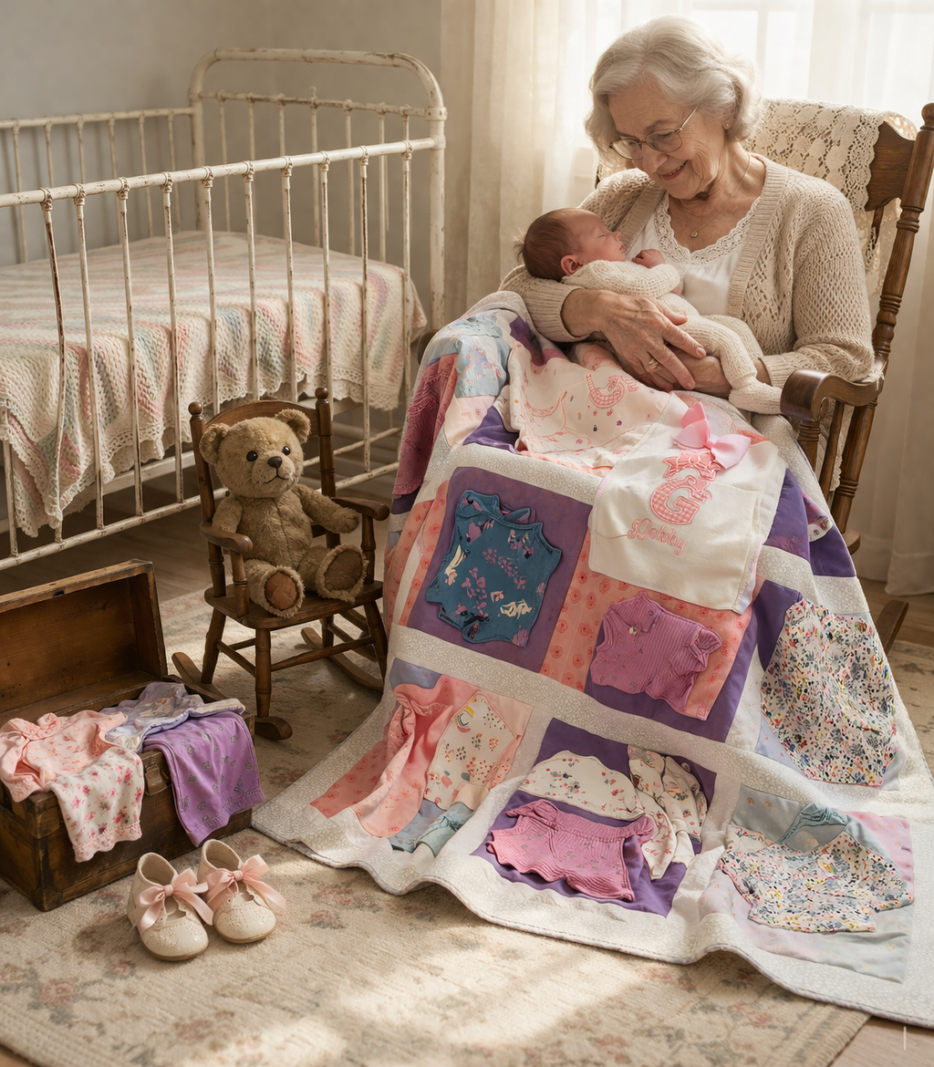 Precious Memories Heirloom Quilt | Baby Clothes