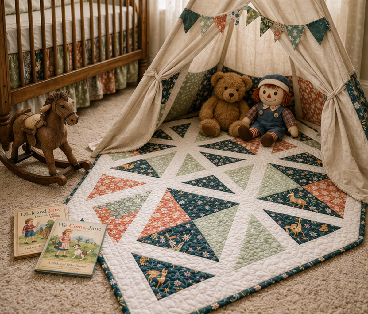 The Little Years - The Garden Lattice Quilt